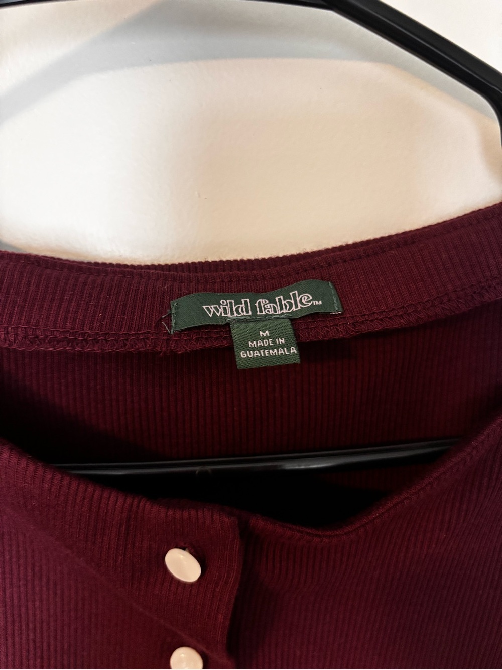 Wild Fable Sleeveless Ribbed Button-front Long Tank Top - Burgundy/maroon - Picture 4 of 6